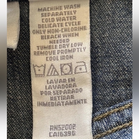 Liz Claiborne Midi Jean Skirt Sz 8 Retro Y2K 90s Flare Boho Western Preppy Long - Picture 9 of 10